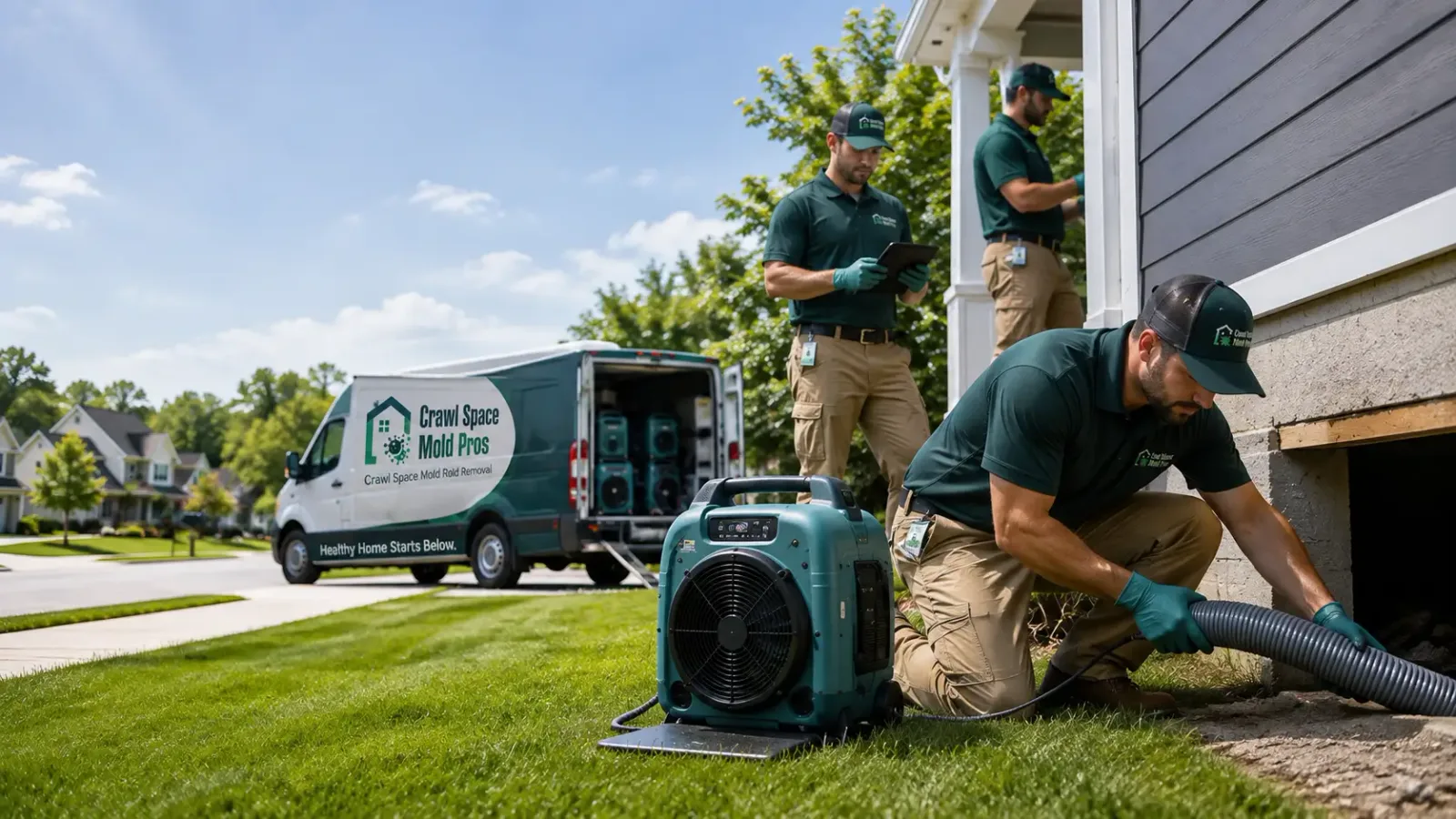 Crawl Space Mold Removal in Mount Hope, WI